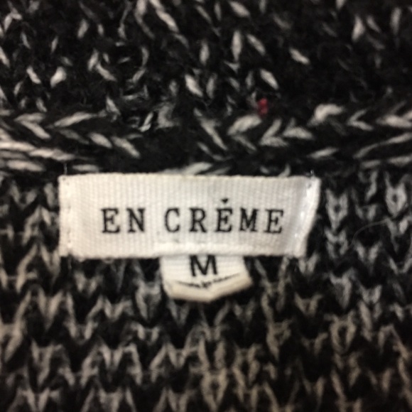 En Creme Open Sweater Cardigan with Shawl Collar - Picture 4 of 5